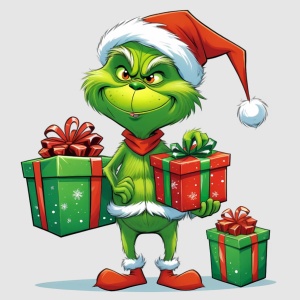Tricou personalizat Craciun pentru copii, Spiridusul Grinch, Bumbac - Img 5