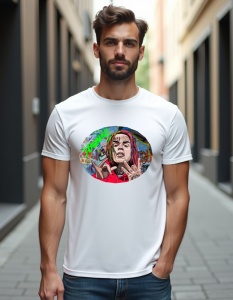 Tricou personalizat pentru barbati din bumbac 100% - 6IX9INE