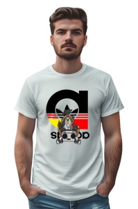 Tricou personalizat pentru barbati din bumbac 100% cu imprimeu haios Hip-Hop Guy, cu imprimeu pentru barbati, stil modern, confortabil, tricou personalizat