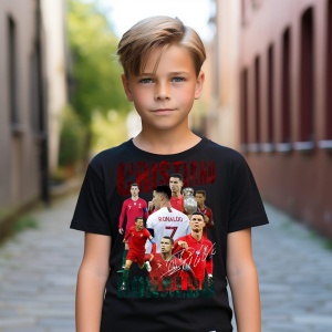 Tricou personalizat pentru copii cu Ronaldo