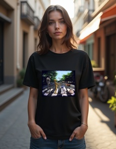 Tricou personalizat pentru dama din bumbac 100% - Droids Walk