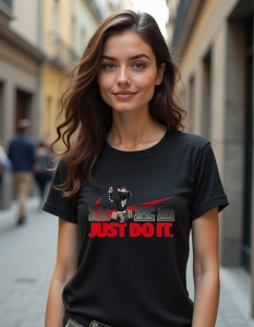Tricou personalizat pentru dama din bumbac 100% - Sneakerhead - Just Do It
