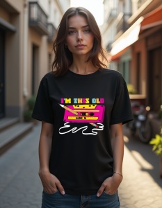 Tricou personalizat pentru dama din bumbac 100% - This Old