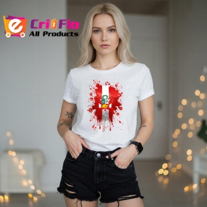 Tricou Peru Steag Splash Art, Copii | Dama | Barbat - Img 10