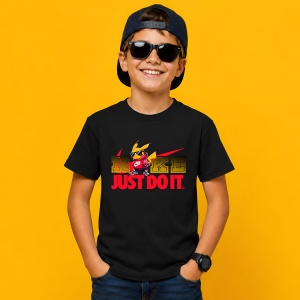 Tricou Pikachu Electric Yellow Pokemon Urban Street Fashion, din bumbac 100%, tricou negru, Copii | Dama | Barbat - Img 3