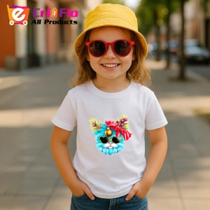 Tricou Pisica albastra cu fundita si globuri roz Copii | Dama | Barbat - Img 11