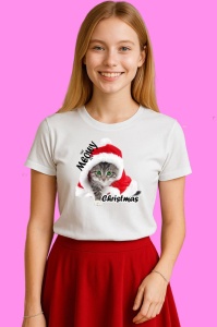 Tricou Pisicuta Meowy, din bumbac 100% Copii | Dama | Barbat - Img 3