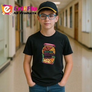 Tricou Pizza Confusing Shape Design, Copii | Dama | Barbat, culoare negru - Img 9