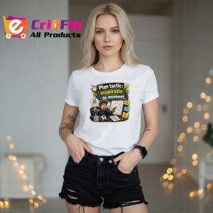 Tricou Plan Tactic Inspiratie De Moment Antrenor, din bumbac 100% , tricou alb pentru Copii | Dama | Barbat - Img 7