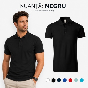 Tricou Polo Bărbați Joy, 65% Bumbac, 35% Poliester, 170 g/m², Guler Polo cu 3 Nasturi, Mărimi S–3XL, 7 Culori - Img 16
