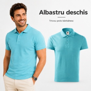 Tricou Polo Bărbați Malfini Cotton 212, 100% Bumbac, 170 g/m², Guler Polo, 16 Culori, Mărimi S-3XL - Img 12