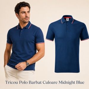 Tricou polo bărbați Malfini Premium, model Focus 232, material plăcut și rezistent, 65% bumbac, 35% poliester, ideal casual și office - Img 11