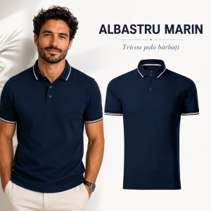Tricou Polo Bărbați Malfini Premium Perfection Plain, 95% Bumbac, 5% Elastan, Slim Fit, 200 g/m², Guler Contrast - Img 13