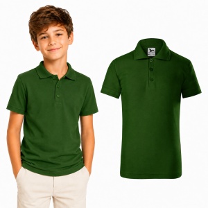 Tricou polo copii, fete și băieți, 65% bumbac, 200 g/m², mărimi 4–12 ani - Img 12