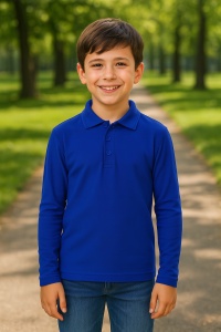 Tricou Polo cu Mâneci Lungi pentru Băieți Bluza Polo Copii - Img 7