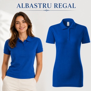 Tricou Polo Damă Joy P22 – 65% Bumbac, 170 g/m², Croială Cambrată, Etichetă Detașabilă - Img 14