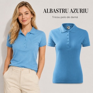 Tricou Polo Damă Malfini 210 Pique, Croială Cambrată, 200 g/m², Mărimi XS–3XL,65% Bumbac, 36 Culori - Img 50