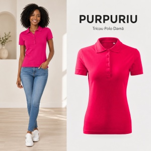 Tricou Polo Damă Malfini Pique Polo Free F10 – 65% Bumbac, 200 g/m², Label Free, XS–2XL - Img 19