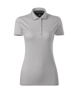 Tricou polo dama de culoare gri gheata