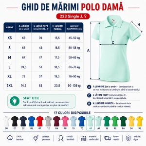 Tricou Polo Damă model simplu tip Tommy - Img 4