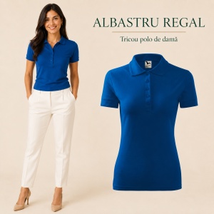 Tricou Polo Damă Pique Polo, Croială Cambrată, 36 Nuanțe, Mărimi XS–3XL - Img 38