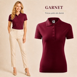 Tricou Polo Damă Pique Polo, Croială Cambrată, 36 Nuanțe, Mărimi XS–3XL - Img 47