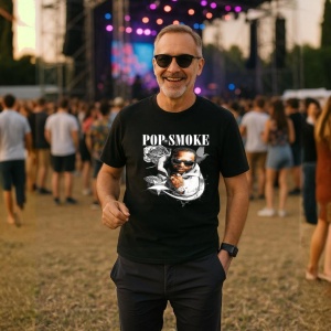 Tricou Pop Smoke, muzica POP, Dama | Barbat | Copii, Culoare Negru - Img 9