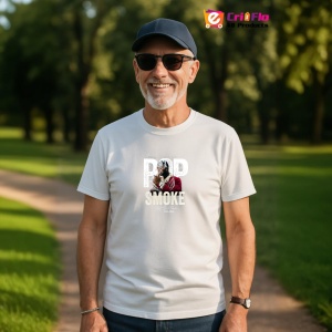 Tricou Pop Smoke - White Background, muzica POP, Dama | Barbat | Copii - Img 5