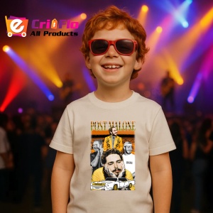 Tricou Post Malone - Yellow Mood, muzica POP, Dama | Barbat | Copii - Img 12
