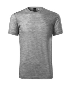 Tricou lana merino pentru barbati de culoare gri inchis