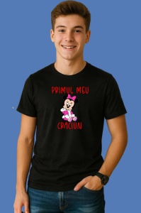 Tricou Primul Meu Craciun Minnie 2, din bumbac 100% Copii | Dama | Barbat