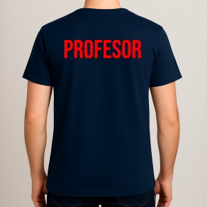 Tricou PROFESOR, Personalizat | Unisex Dama si Barbat, Albastru Inchis
