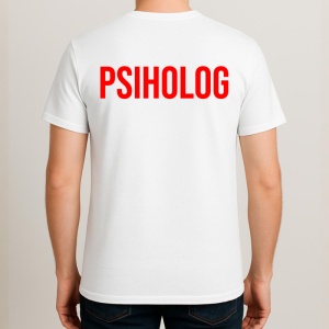 Tricou PSIHOLOG, Personalizat | Unisex Dama si Barbat