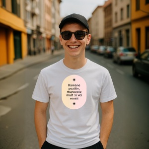 Tricou Ramane pozitiv, munceste mult si vei reusii - Copii | Dama | Barbat - Img 8