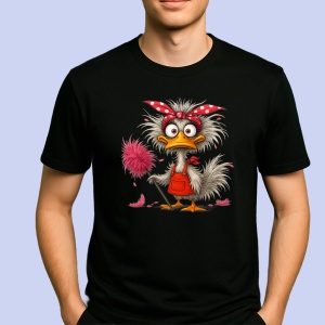 Tricou Rata menajera Negru, Copii | Dama | Barbat