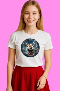 Tricou Ren Fericit, din bumbac 100% Copii | Dama | Barbat - Img 1