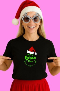 Tricou Resting Grinch Face, din bumbac 100% Copii | Dama | Barbat