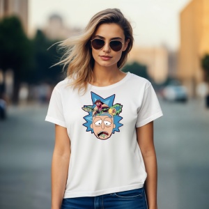 Tricou Rick Sad Tricou Alb - Copii | Dama | Barbat