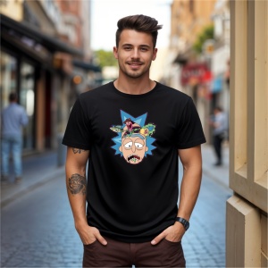Tricou Rick Sad Tricou Negru - Copii | Dama | Barbat - Img 9
