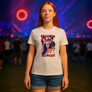 Tricou Rihanna - Galaxy Look, muzica K-pop, Dama | Barbat | Copii - Img 8