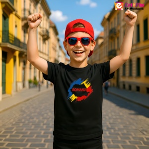 Tricou Romania harta cu text Negru |Colectia Tricouri Romania - Img 2