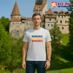 Tricou Romania text tricolor |Colectia Tricouri Romania - Img 9
