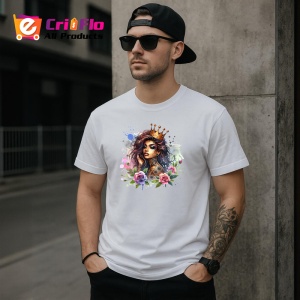 Tricou royal crown girl roses tattoo art, fata cu coroana regala si tatuaj trandafiri, Copii | Dama | Barbat - Img 4