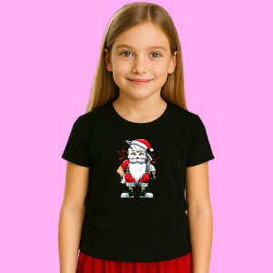 Tricou Santa Strong Pose, din bumbac 100% Copii | Dama | Barbat