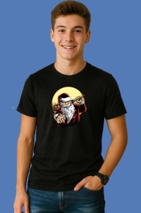 Tricou Santa With Gun, din bumbac 100% Copii | Dama | Barbat