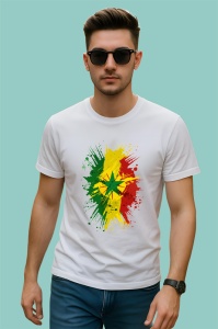 Tricou Senegal Steag Splash Art, Copii | Dama | Barbat
