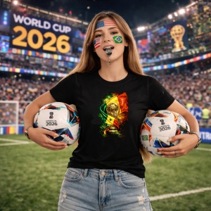 Tricou Senegal World Cup Fifa 2026, din bumbac 100%, tricou negru, Copii | Dama | Barbat - Img 9