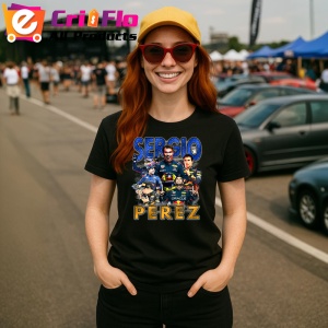 Tricou Sergio Perez Colaj Pilot Red Bull Echipa Formula 1, Copii | Dama | Barbat - Img 7