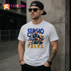 Tricou Sergio Perez Colaj Pilot Red Bull Echipa Formula 1, Copii | Dama | Barbat - Img 6