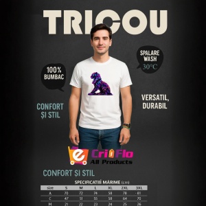 Tricou Sfinx egiptean stil neon pop art Copii | Dama | Barbat - Img 7